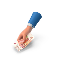 Hand Give Money Bill Russian 5000 Rubles PNG & PSD Images