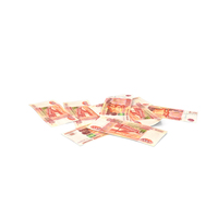 Pile Russian 5000 Rubles Money Currency PNG & PSD Images