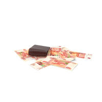 Pile Russian 5000 Rubles Money Currency Wallet Ground PNG & PSD Images