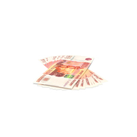 Russian 5000 Rubles Bills Bank Notes Money PNG & PSD Images