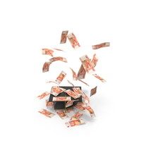 Russian 5000 Rubles Falling Graduation Cap Study PNG & PSD Images