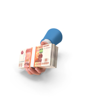 Russian 5000 Rubles Holding Giving Bill Money PNG & PSD Images