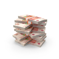 Russian 5000 Rubles Money Currency Lot Stack PNG & PSD Images