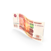 Russian 5000 Rubles Money Flag Note PNG & PSD Images