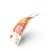 Russian 5000 Rubles Money Note Single Fall PNG & PSD Images