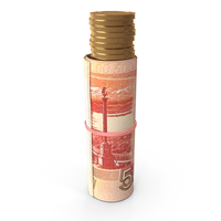 Single Billed Russian 5000 Rubles Money Notes Currency Gold Coins PNG & PSD Images