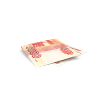 Single Russian 5000 Rubles Fold Ground PNG & PSD Images