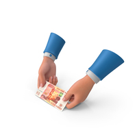 Single Russian 5000 Rubles Money Note Give Hand Hold PNG & PSD Images