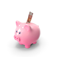 Single Russian 5000 Rubles Save Piggy Bank PNG & PSD Images