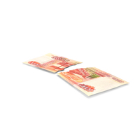 Split Two Apart Russian 5000 Rubles Money Note PNG & PSD Images