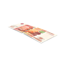Split Two Pieces Russian 5000 Rubles Money Note PNG & PSD Images