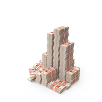 Tall Heavy Cash Russian 5000 Rubles Money PNG & PSD Images