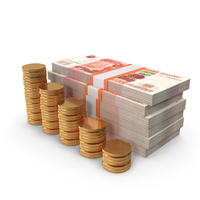 Tax Pay Russian 5000 Rubles Money Notes Lots Gold Coins PNG & PSD Images