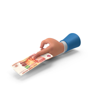 Two Finger Cash Give Russian 5000 Rubles Money Note Hand Hold PNG & PSD Images