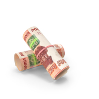 Two Russian 5000 Rubles Money Notes Currency Bills PNG & PSD Images