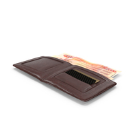 Wallet Open Currency Bill Russian 5000 Rubles Money PNG & PSD Images