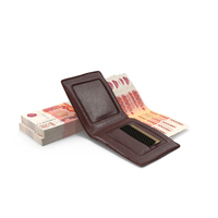 Wallet Open Russian 5000 Rubles Money Bill Ground PNG & PSD Images
