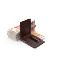 Wallet Open Russian 5000 Rubles Money Bills Ground PNG & PSD Images