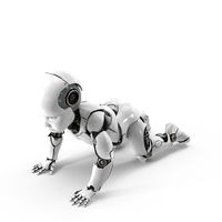 Newtron Cyborg Crawling PNG & PSD Images