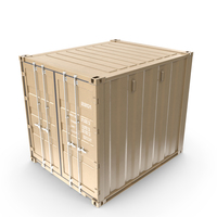Intermodal Shipping Container 10-Foot-Long PNG & PSD Images