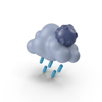 Stormy Weather Cartoon Correct PNG & PSD Images