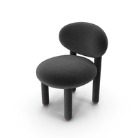 Black Flock Chair PNG & PSD Images