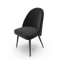Black Minimal Dining Chair PNG & PSD Images