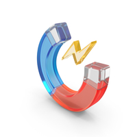Electromagnetic Glass Icon PNG & PSD Images