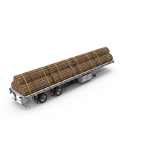 Flatbed Trailer Load Wood PNG & PSD Images