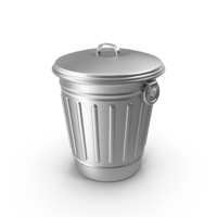 Trash Bin With Closed Lid PNG & PSD Images