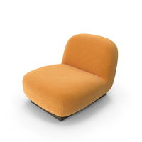 Orange Box Base Armchair PNG & PSD Images