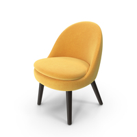 Yellow Minimal Chair PNG & PSD Images