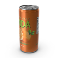 Sleek Soda Can With Droplets 300ml PNG & PSD Images