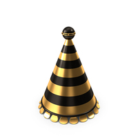 Party Birthday Hat Icon Gold PNG & PSD Images