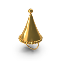 Party Hat Icon Gold PNG & PSD Images