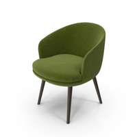 Green Backrest Dining Chair PNG & PSD Images