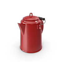 Coffee Pot Red PNG & PSD Images