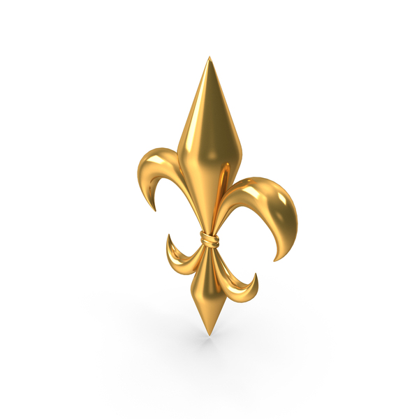 Fleur De Lis Icon Gold PNG & PSD Images
