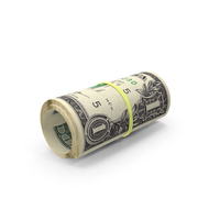 Bill US 1 Dollar Rolled PNG & PSD Images
