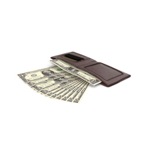 Brown Wallet Bill US 1 Dollar Money Coins PNG & PSD Images