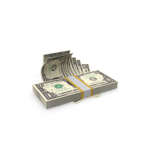 Cash Flow US 1 Dollar Money Lot PNG & PSD Images
