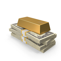 Gold Four Biscuits US 1 Dollar Lot Money PNG & PSD Images
