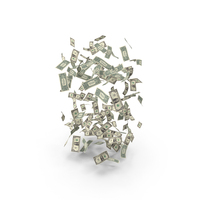 Money Falling US 1 Dollar Notes PNG & PSD Images