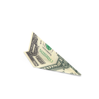 Paper Plane US 1 Dollar Money Note PNG & PSD Images