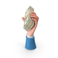 Raising Hand Win US 1 Dollar Money PNG & PSD Images