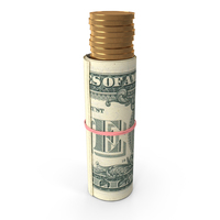 Single Billed US 1 Dollar Money Notes Currency Gold Coins PNG & PSD Images