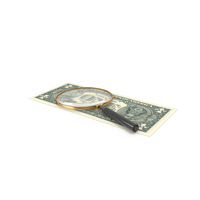 Single US 1 Dollar Magnify Find PNG & PSD Images