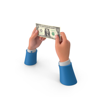 Single US 1 Dollar Money Note Hand Hold PNG & PSD Images