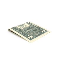 Single US 1 Dollar Proper Fold Ground PNG & PSD Images
