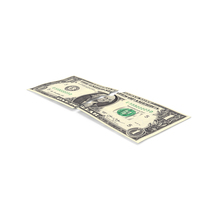 Split Two Pieces US 1 Dollar Money Note PNG & PSD Images